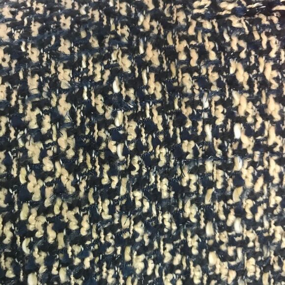 Calvin Klein Grey/Blue Tweed Cropped Blazer/Jacket Women's Petite Size 6P - Picture 5 of 13